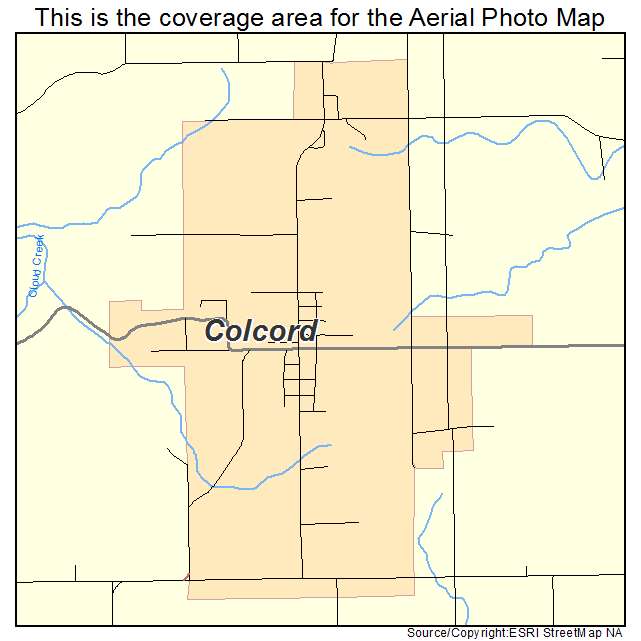 Colcord, OK location map 