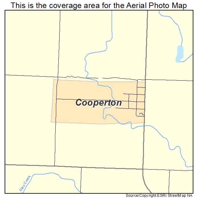 Cooperton, OK location map 