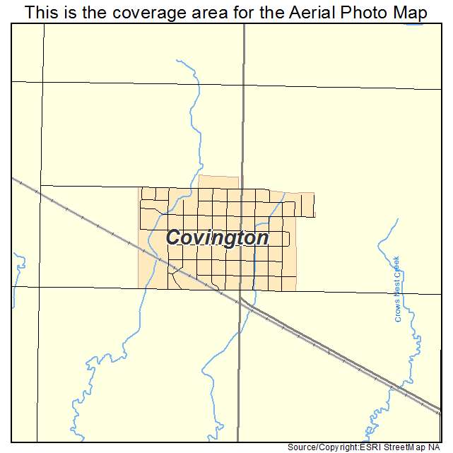 Covington, OK location map 