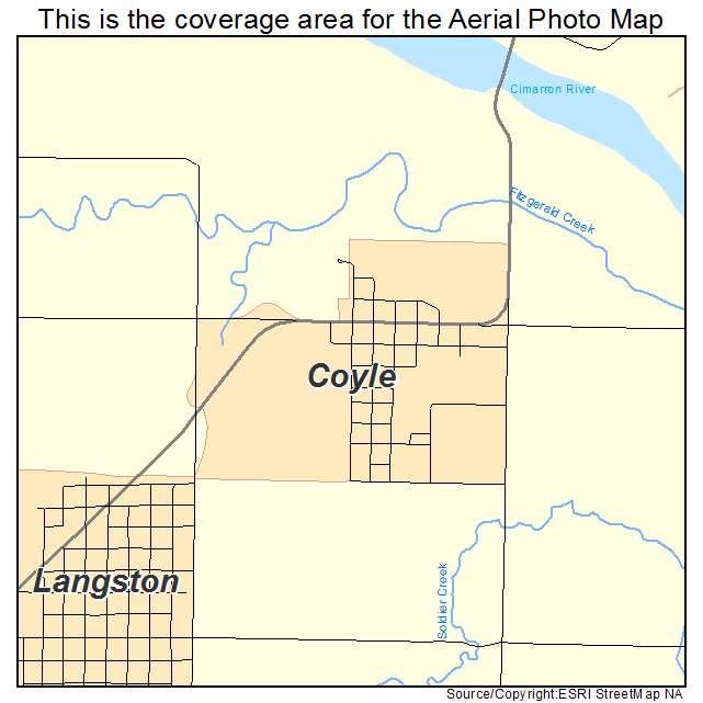 Coyle, OK location map 