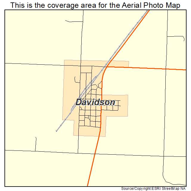 Davidson, OK location map 