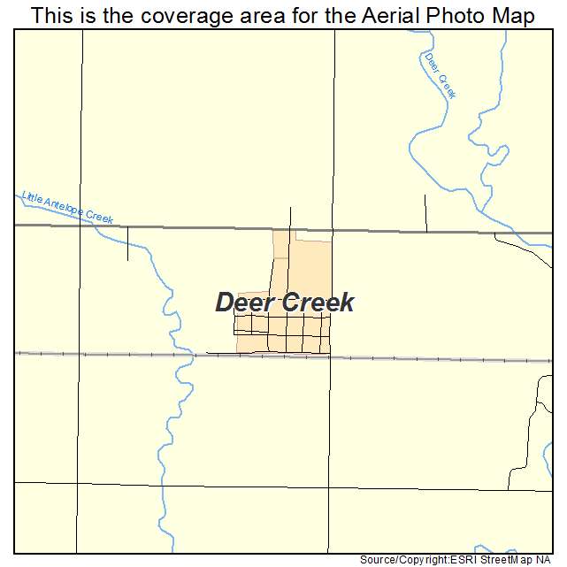 Deer Creek, OK location map 