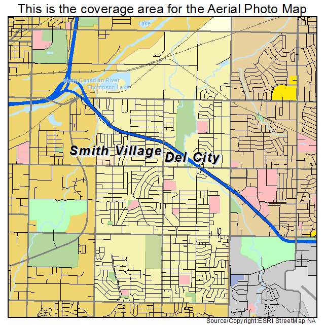 Del City, OK location map 