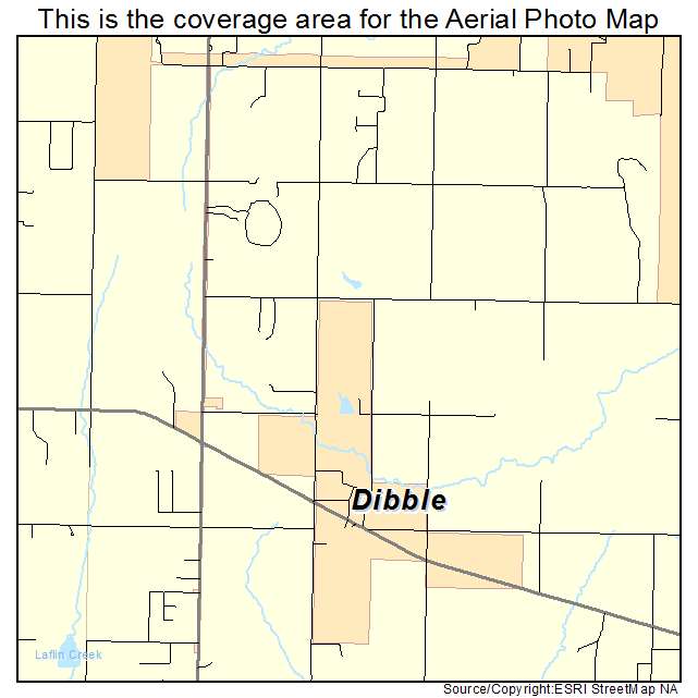 Dibble, OK location map 