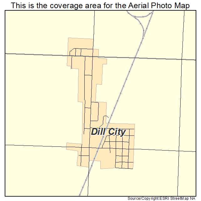 Dill City, OK location map 