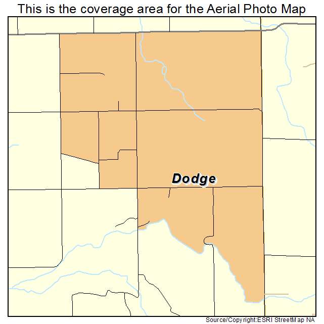 Dodge, OK location map 
