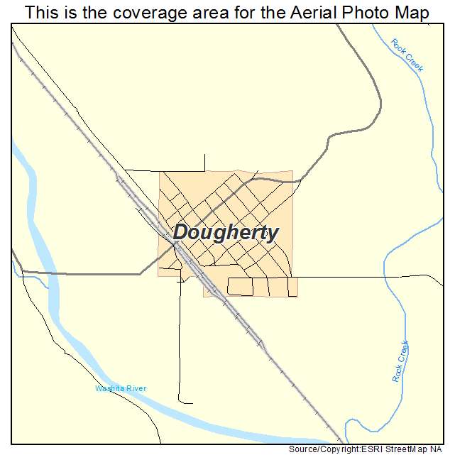 Dougherty, OK location map 