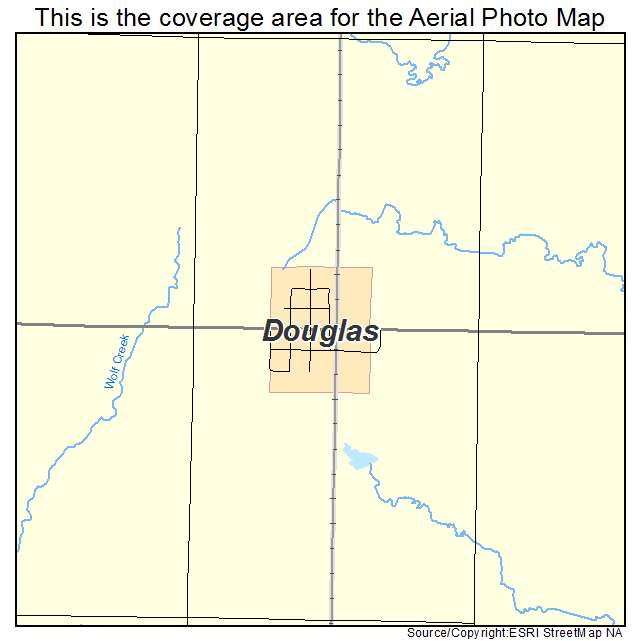 Douglas, OK location map 