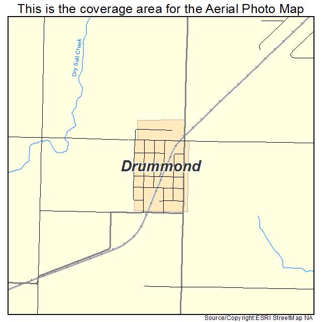 Drummond, OK location map 