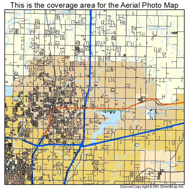 Edmond, OK location map 