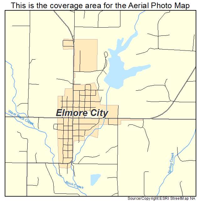 Elmore City, OK location map 