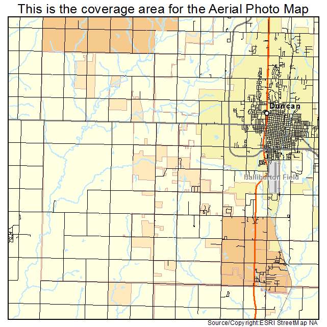 Empire City, OK location map 