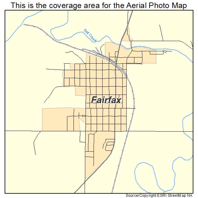 Fairfax, OK location map 