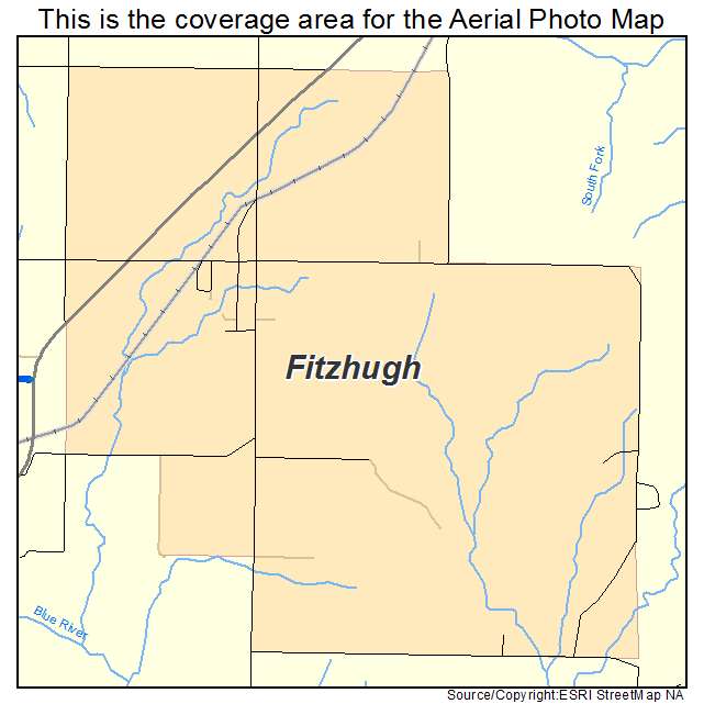 Fitzhugh, OK location map 