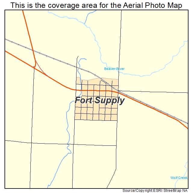 Fort Supply, OK location map 