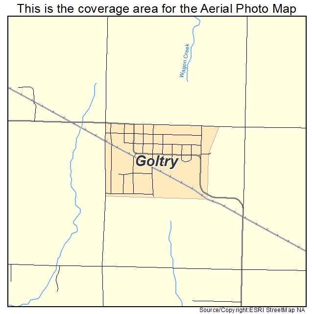 Goltry, OK location map 