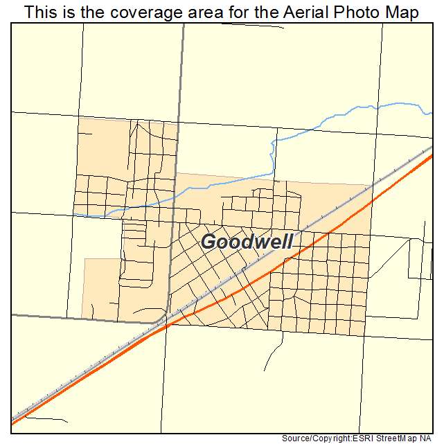Goodwell, OK location map 