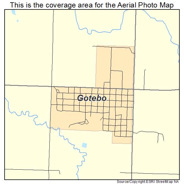 Gotebo, OK location map 