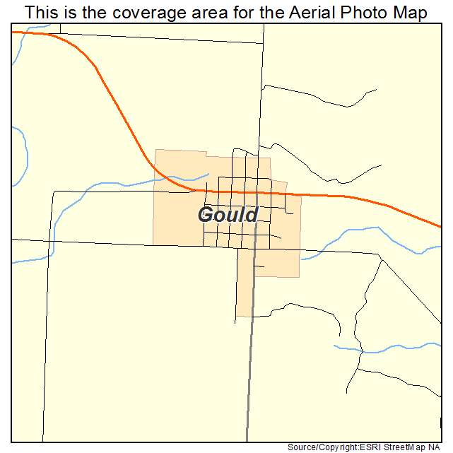 Gould, OK location map 