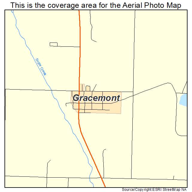 Gracemont, OK location map 