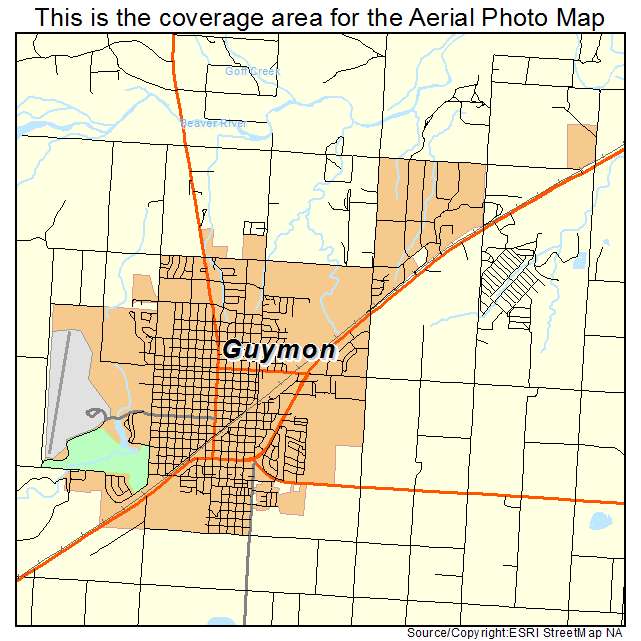 Guymon, OK location map 