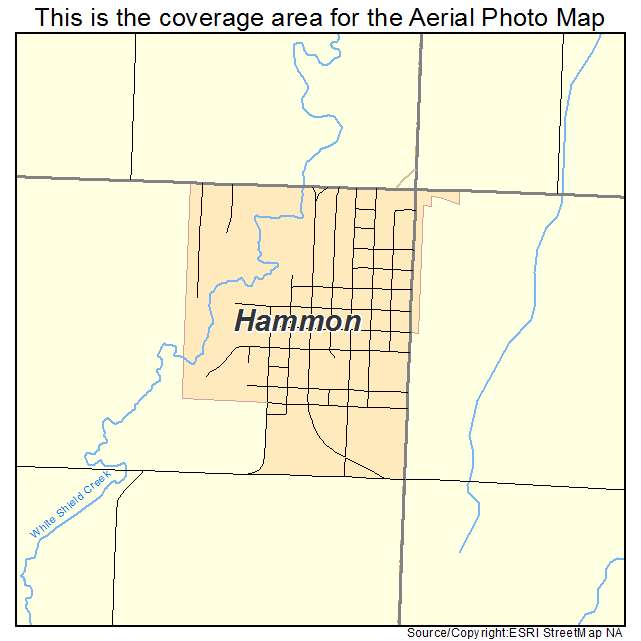 Hammon, OK location map 
