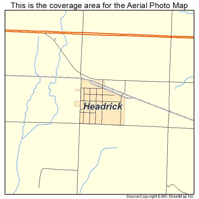 Headrick, OK location map 