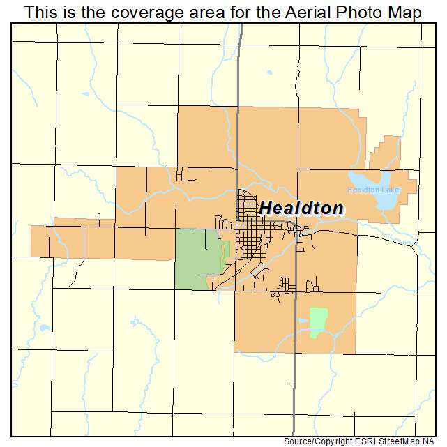 Healdton, OK location map 