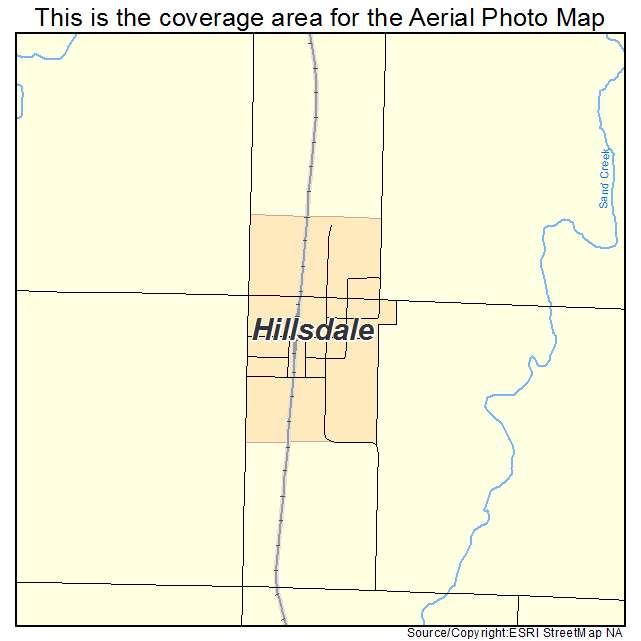 Hillsdale, OK location map 