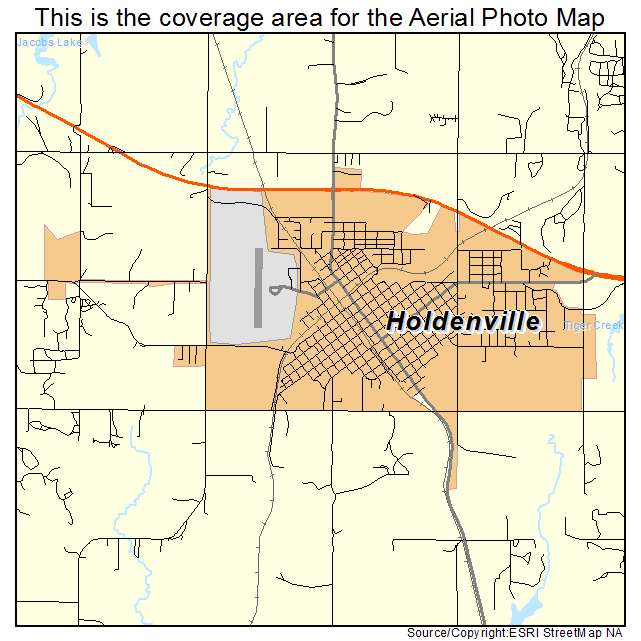 Holdenville, OK location map 