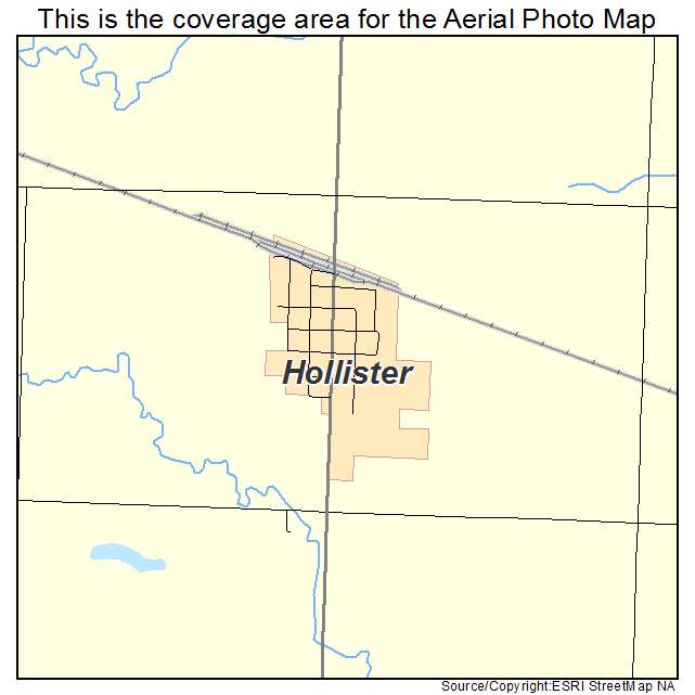 Hollister, OK location map 