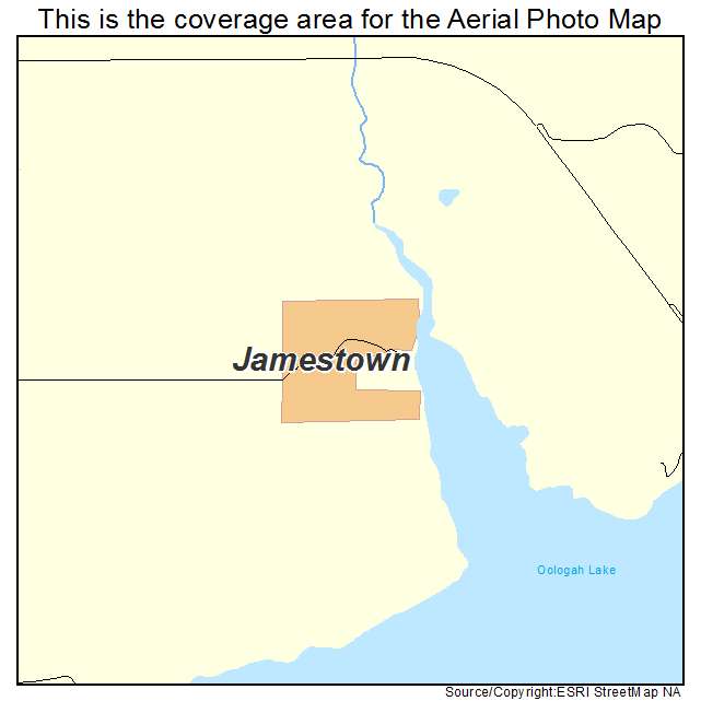 Jamestown, OK location map 