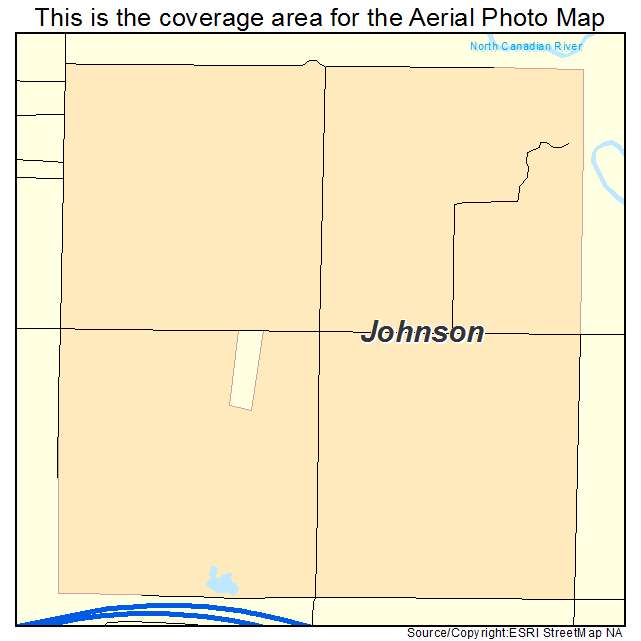 Johnson, OK location map 