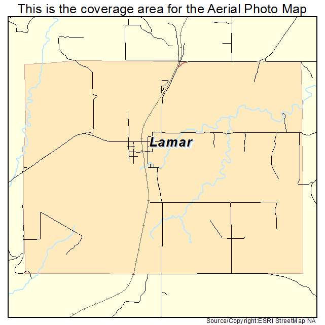 Lamar, OK location map 