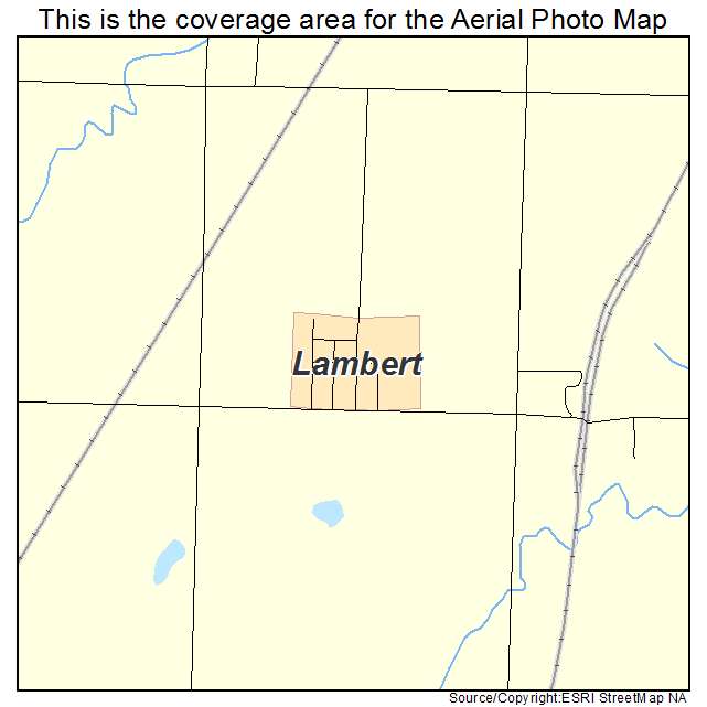 Lambert, OK location map 