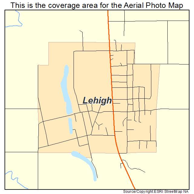 Lehigh, OK location map 