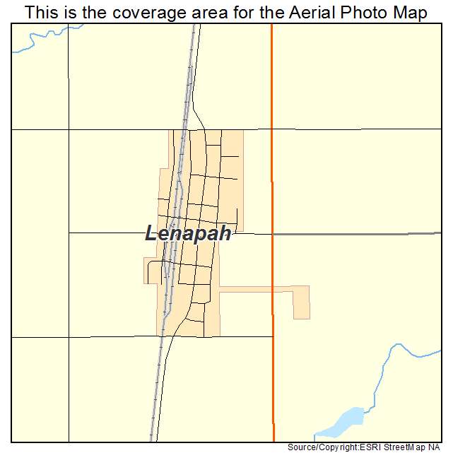 Lenapah, OK location map 