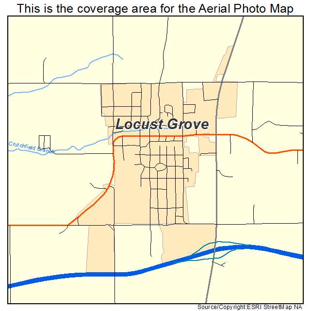 Locust Grove, OK location map 