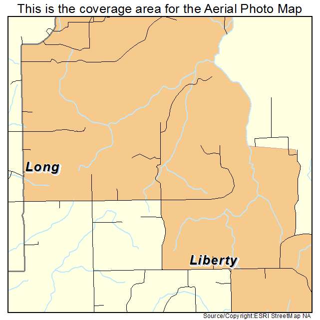 Long, OK location map 