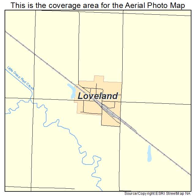 Loveland, OK location map 