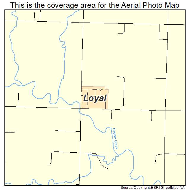 Loyal, OK location map 