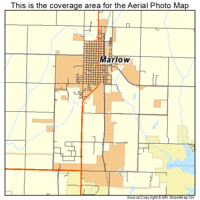 Marlow, OK location map 