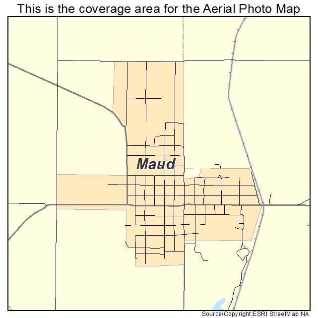 Maud, OK location map 
