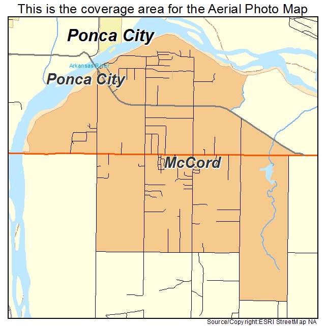 McCord, OK location map 