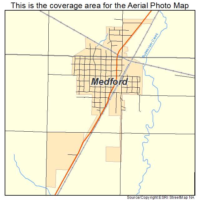 Medford, OK location map 