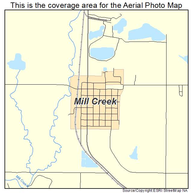 Mill Creek, OK location map 