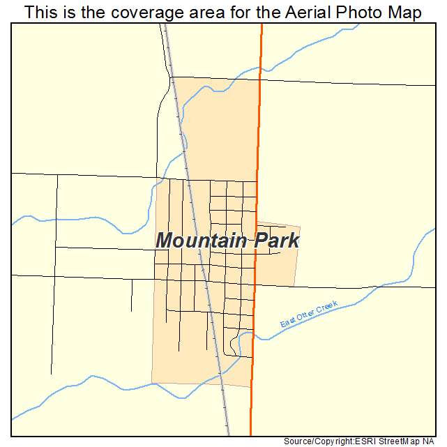 Mountain Park, OK location map 