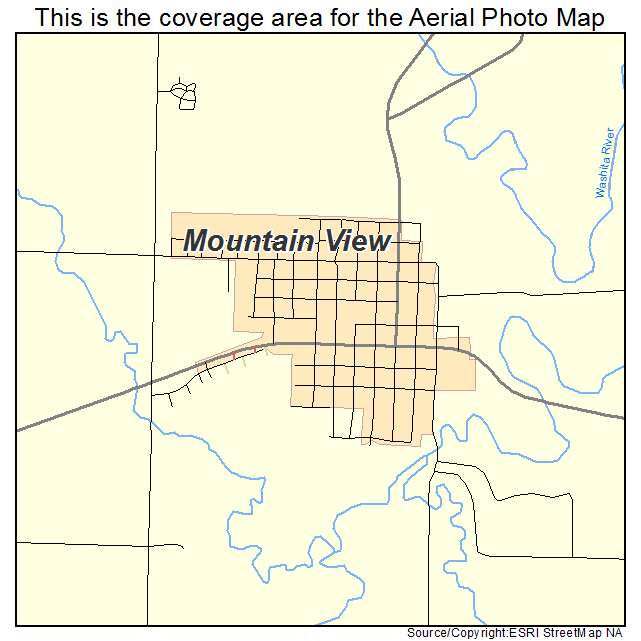 Mountain View, OK location map 