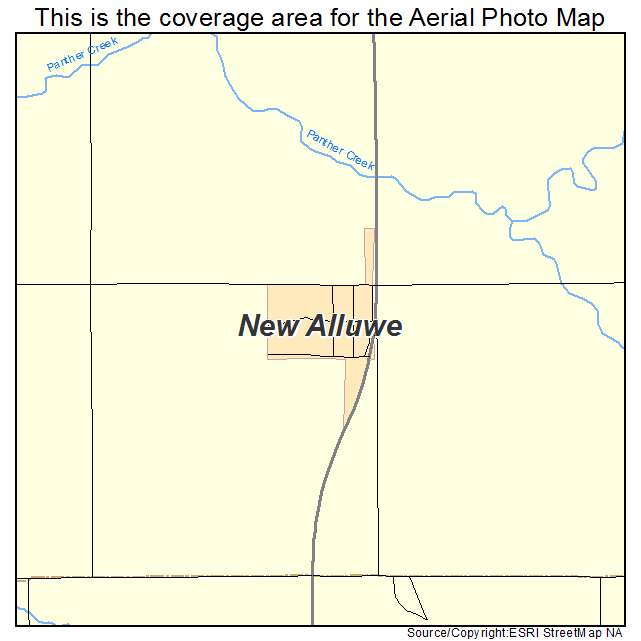 New Alluwe, OK location map 