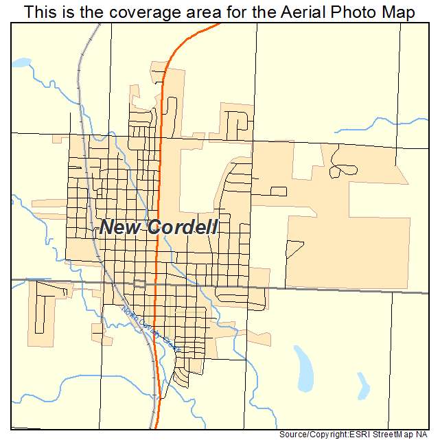 New Cordell, OK location map 